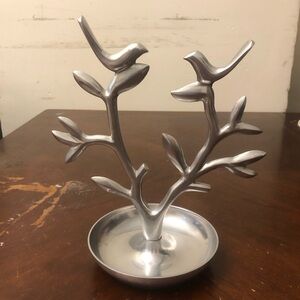 Silver Bird Jewelry Holder